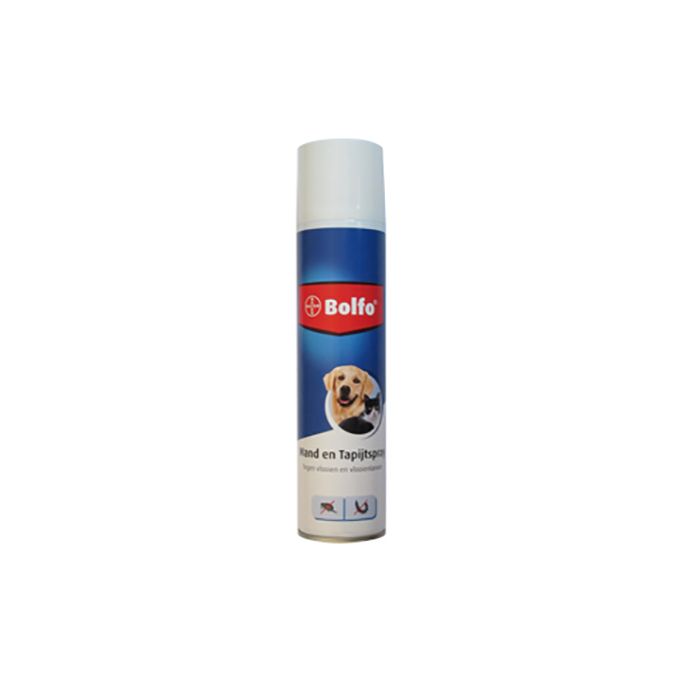 Bolfo Mand & Tapijtspray. Verpakking: 400 ml.