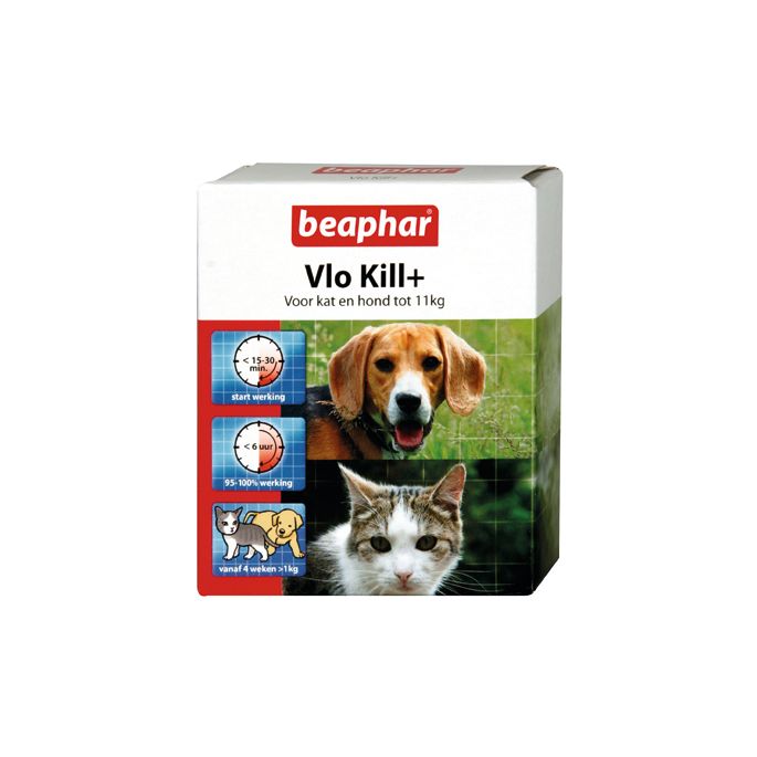 Vlo Kill kat en hond tot 11 kg. 6tab.